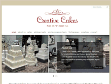 Tablet Screenshot of creativecakesoc.com